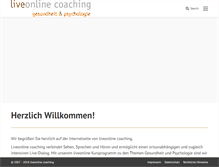 Tablet Screenshot of liveonlinecoaching.com